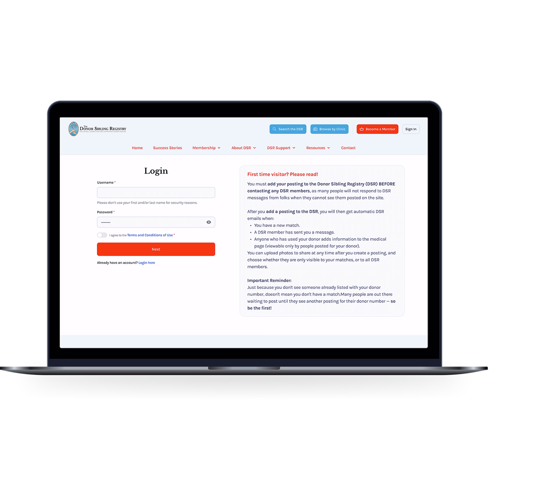 Secure account access achieved through a UX/UI redesign and Ruby on Rails development