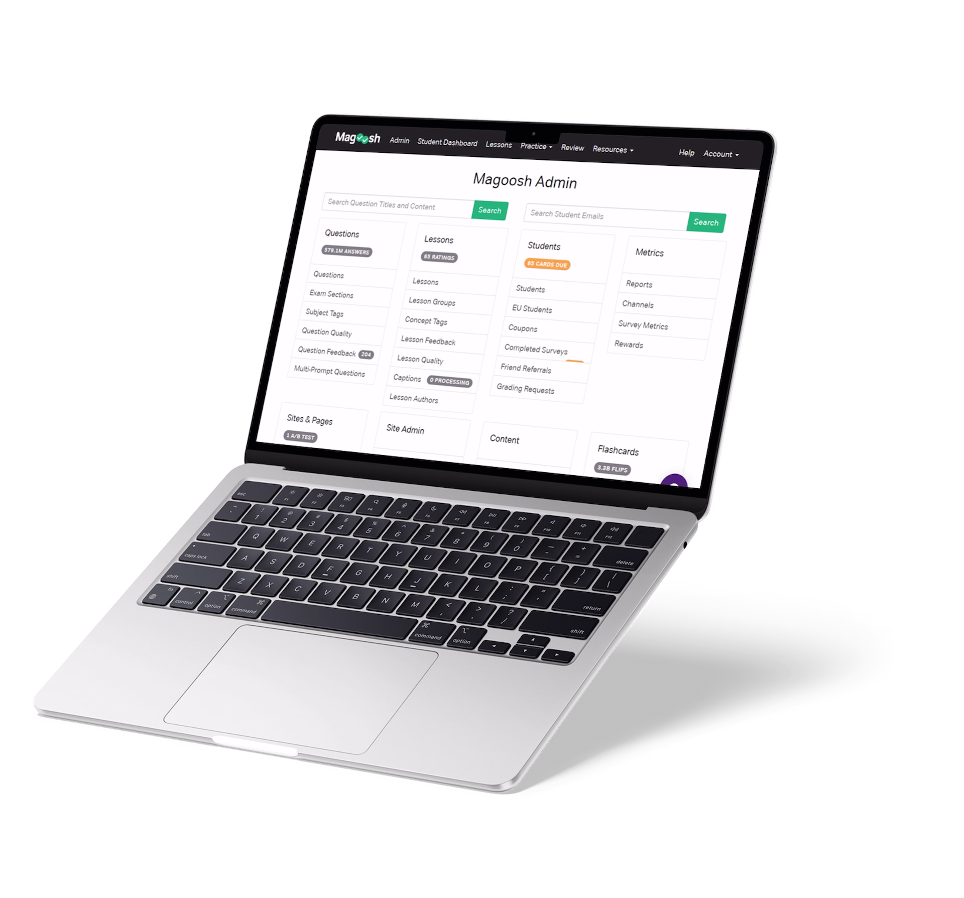 Result — Admin dashboard for a B2B institutional portal engineered with Ruby on Rails