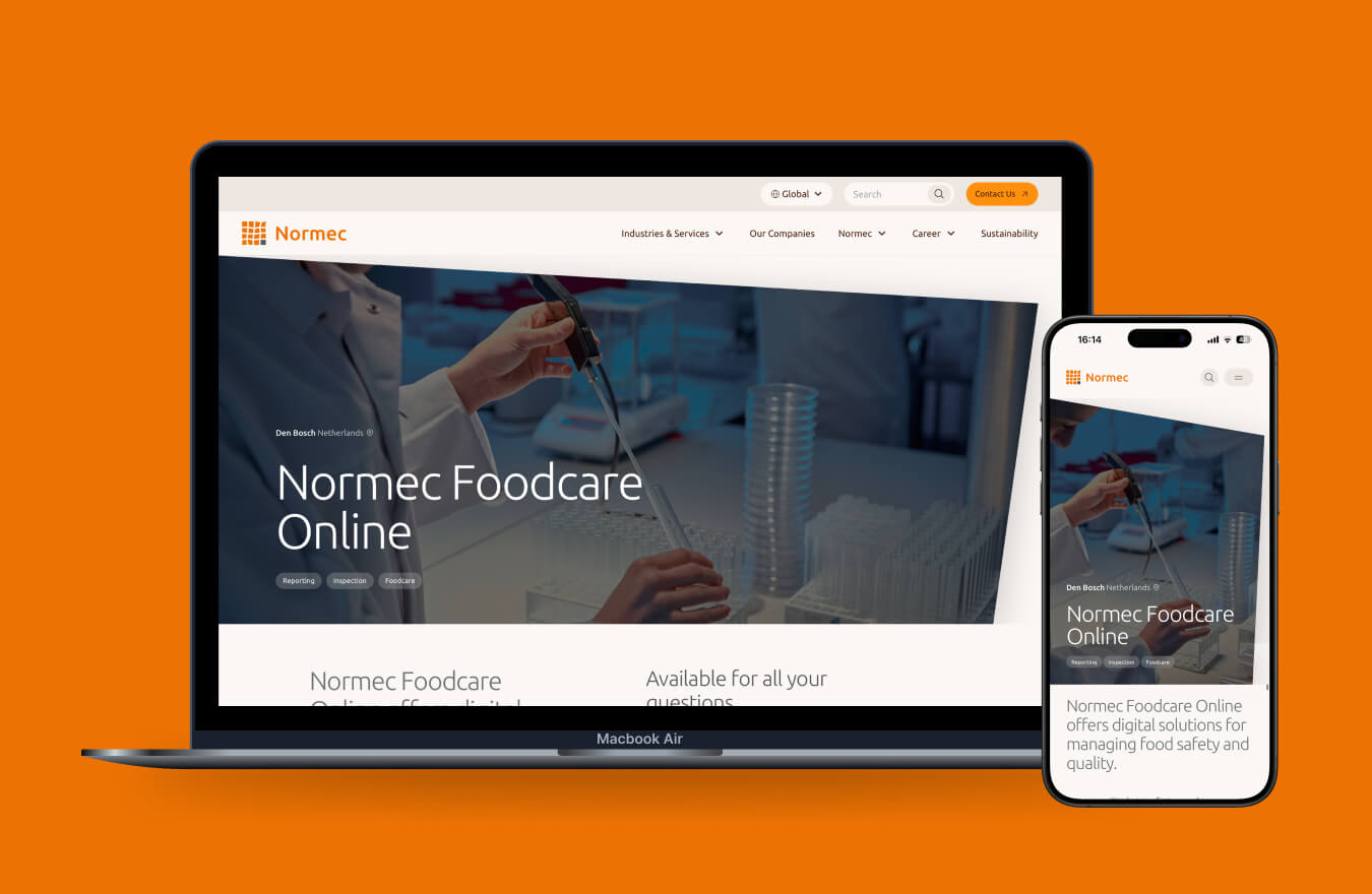 Normec Foodcare screen