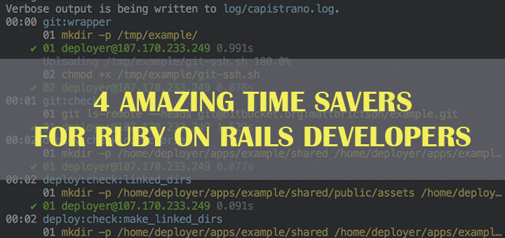 Ruby on Rails tools