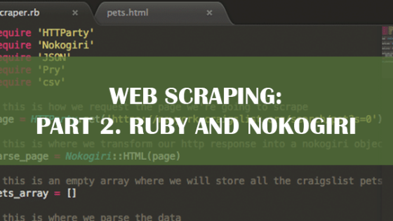 Web Scraping: Part 2. Ruby and Nokogiri