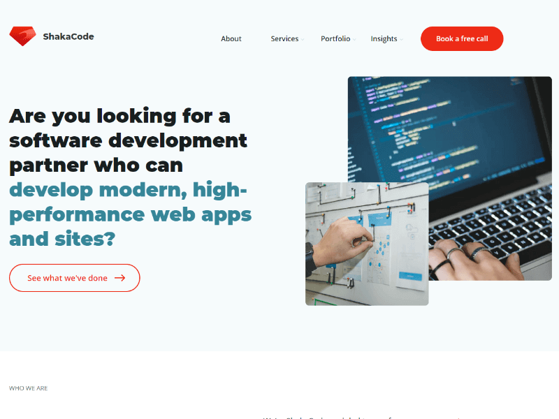 ShakaCode homepage