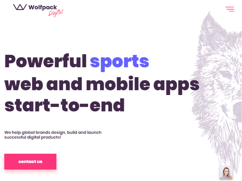 Wolfpack Digital homepage