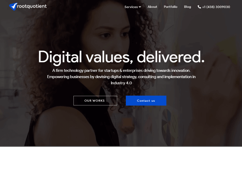 RootQuotient homepage