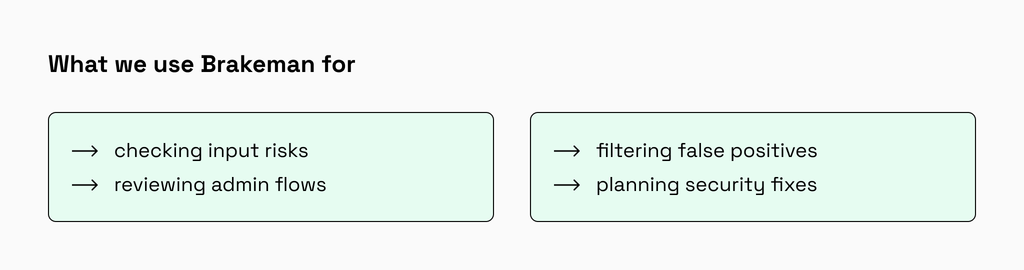 Brakeman helps detect Rails security risks in code before production